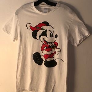 Disney Adult Woman S Mickey Mouse Santa White Chri